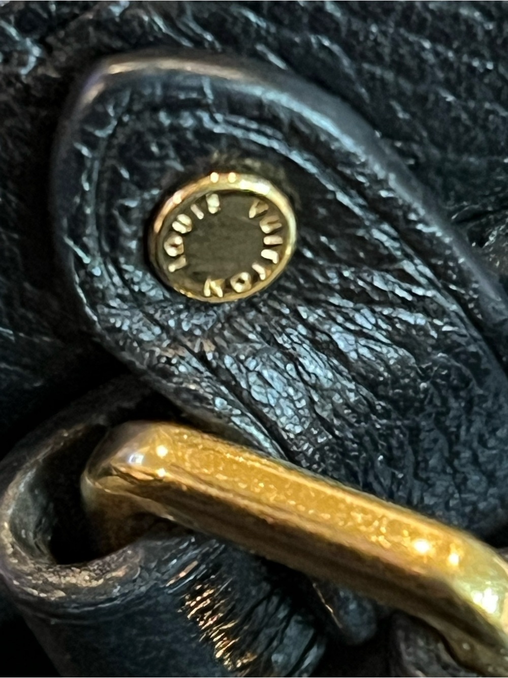 Louis Vuitton Black Empreinte Leather Monogram Junot Crossbody Purse - Picture 5 of 15